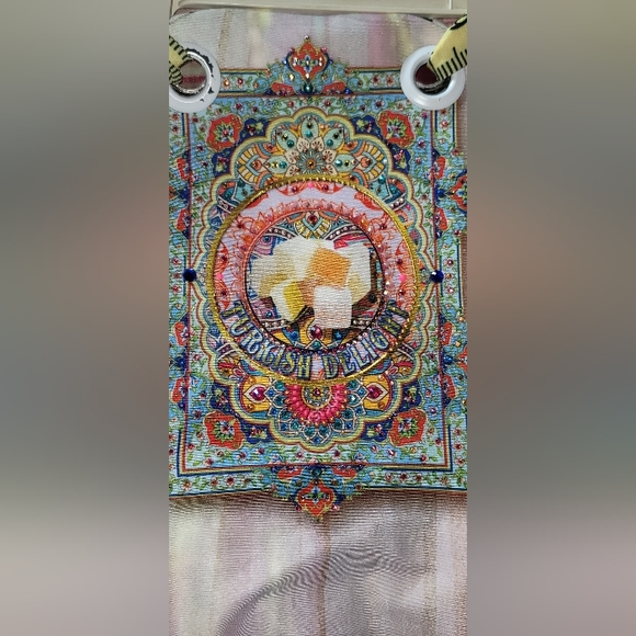 IPNG Jeweled Turkish Delight Themed Multi Colored Sundress Type Gently Used - Picture 7 of 7